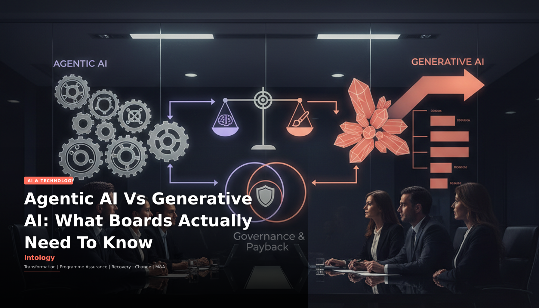 Agentic AI Vs Generative AI: What Boards Actually Need To Know-Intology, independent UK consultancy