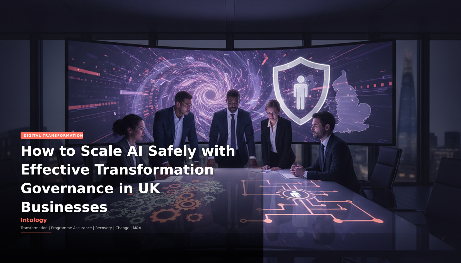 How to Scale AI Safely with Effective Transformation Governance in UK Businesses-Intology, independent UK consultancy