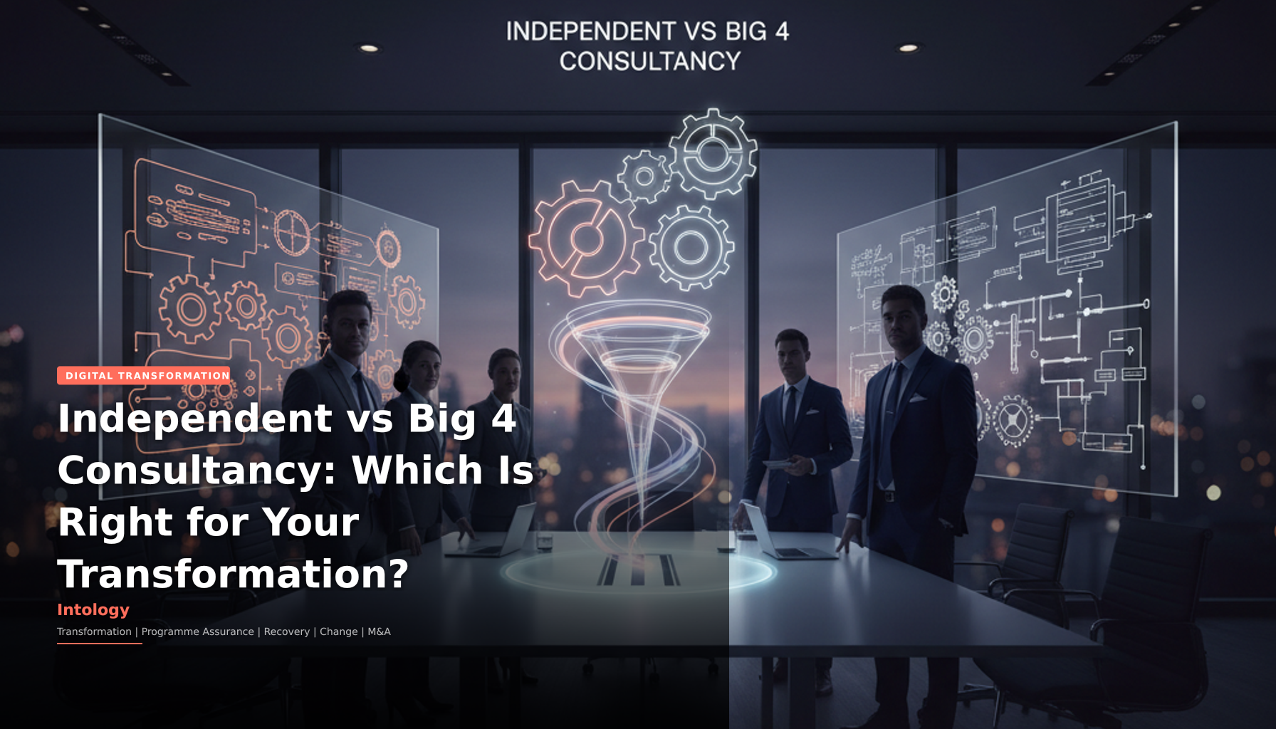 Independent vs Big 4 Consultancy: Which Is Right for Your Transformation?-Intology, independent UK consultancy