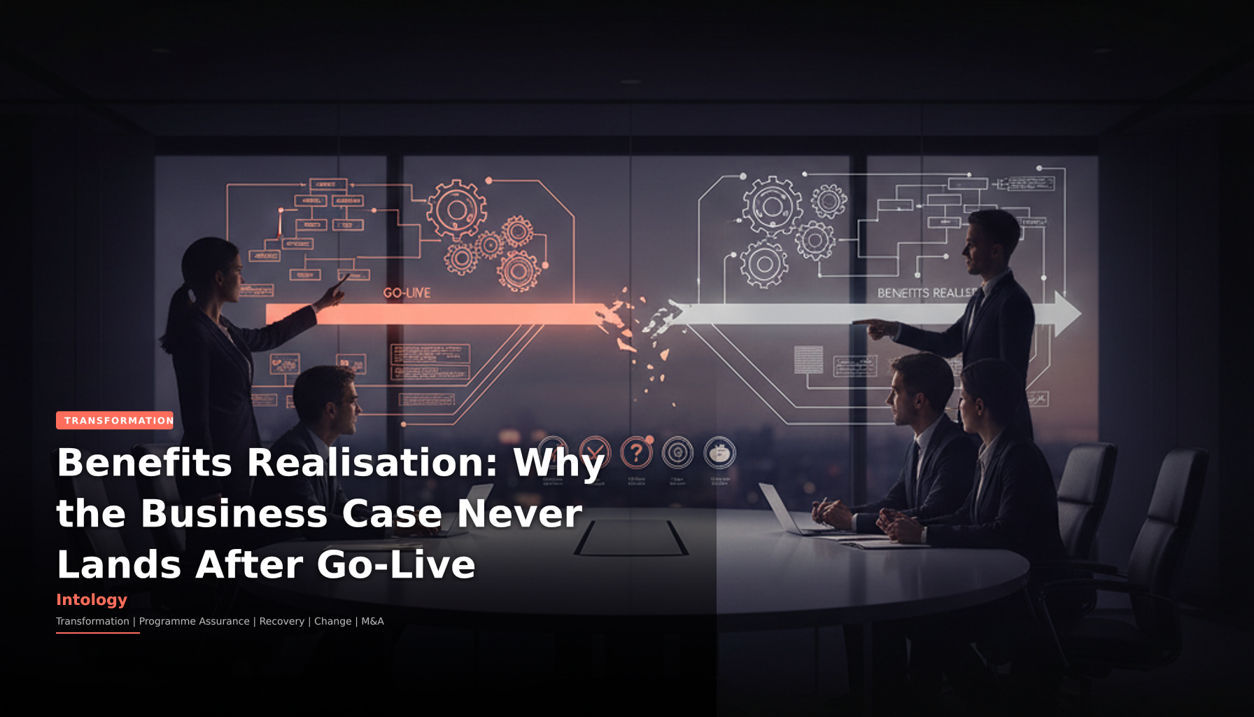 Benefits Realisation: Why the Business Case Never Lands After Go-Live-Intology, independent UK consultancy